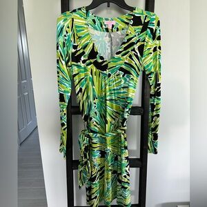 Lilly Pulitzer green dress with belt